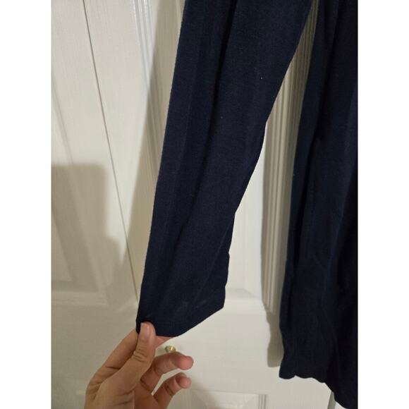 Amazon essential large women's navy blue open front cardigan - Picture 3 of 8